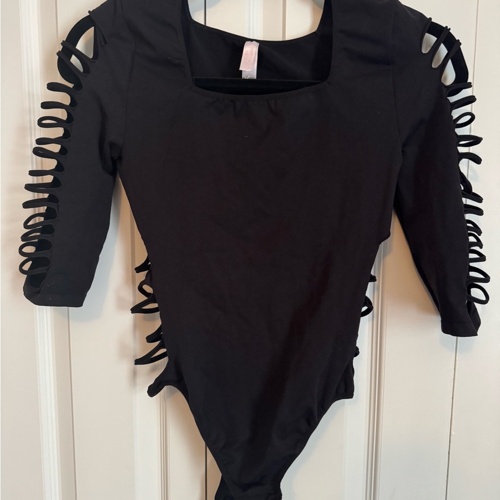 Victoria's Secret Vintage Black Cutout Bodysuit
